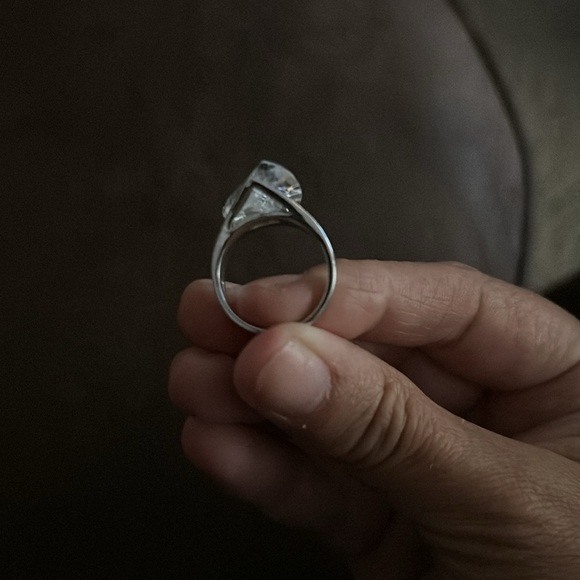 Laguna wave Ring Silver and Cubic Zirconia size 6 - Picture 7 of 11